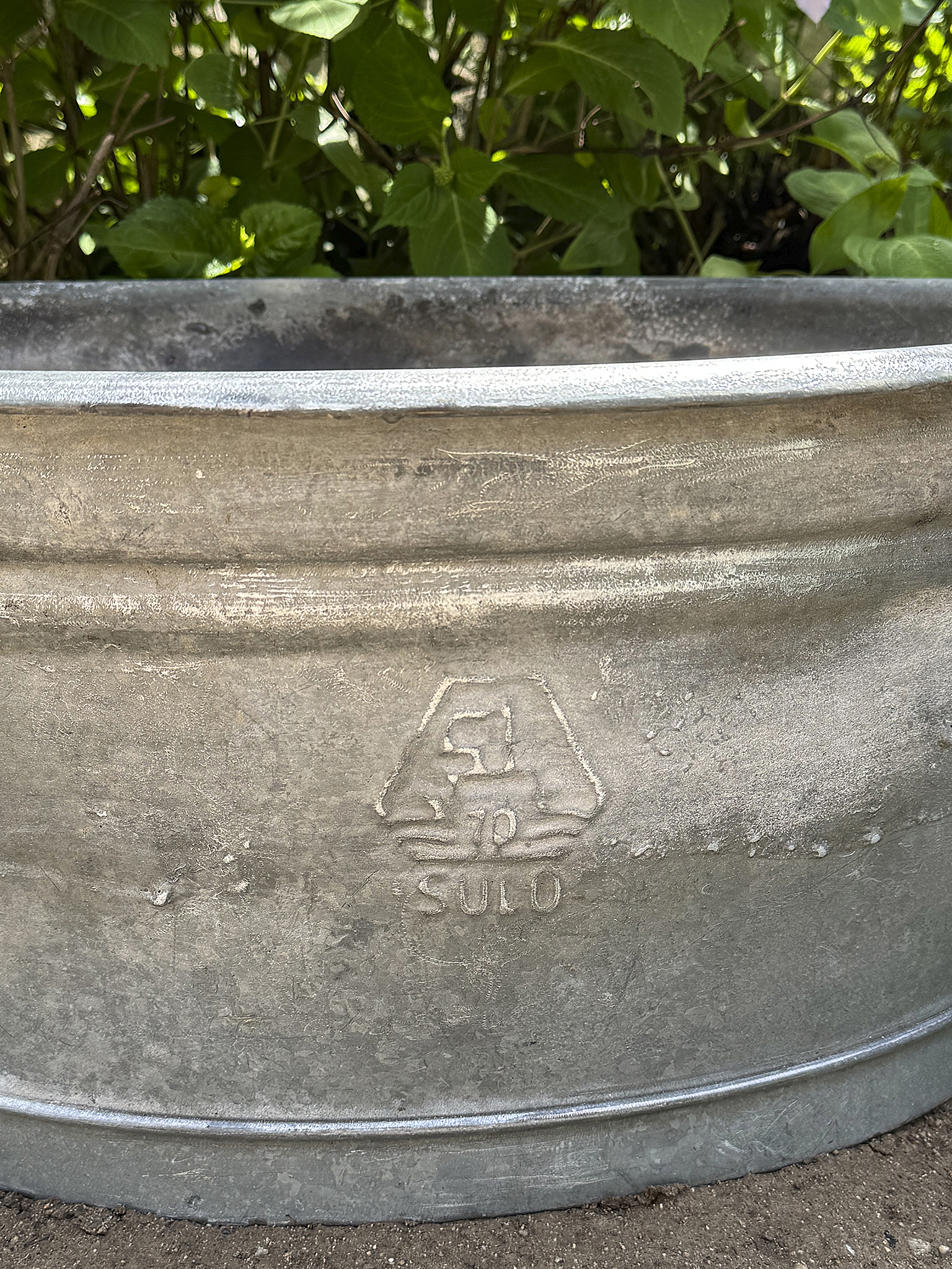 Alte große Zinkwanne mit authentischer Patina – 70 Liter***