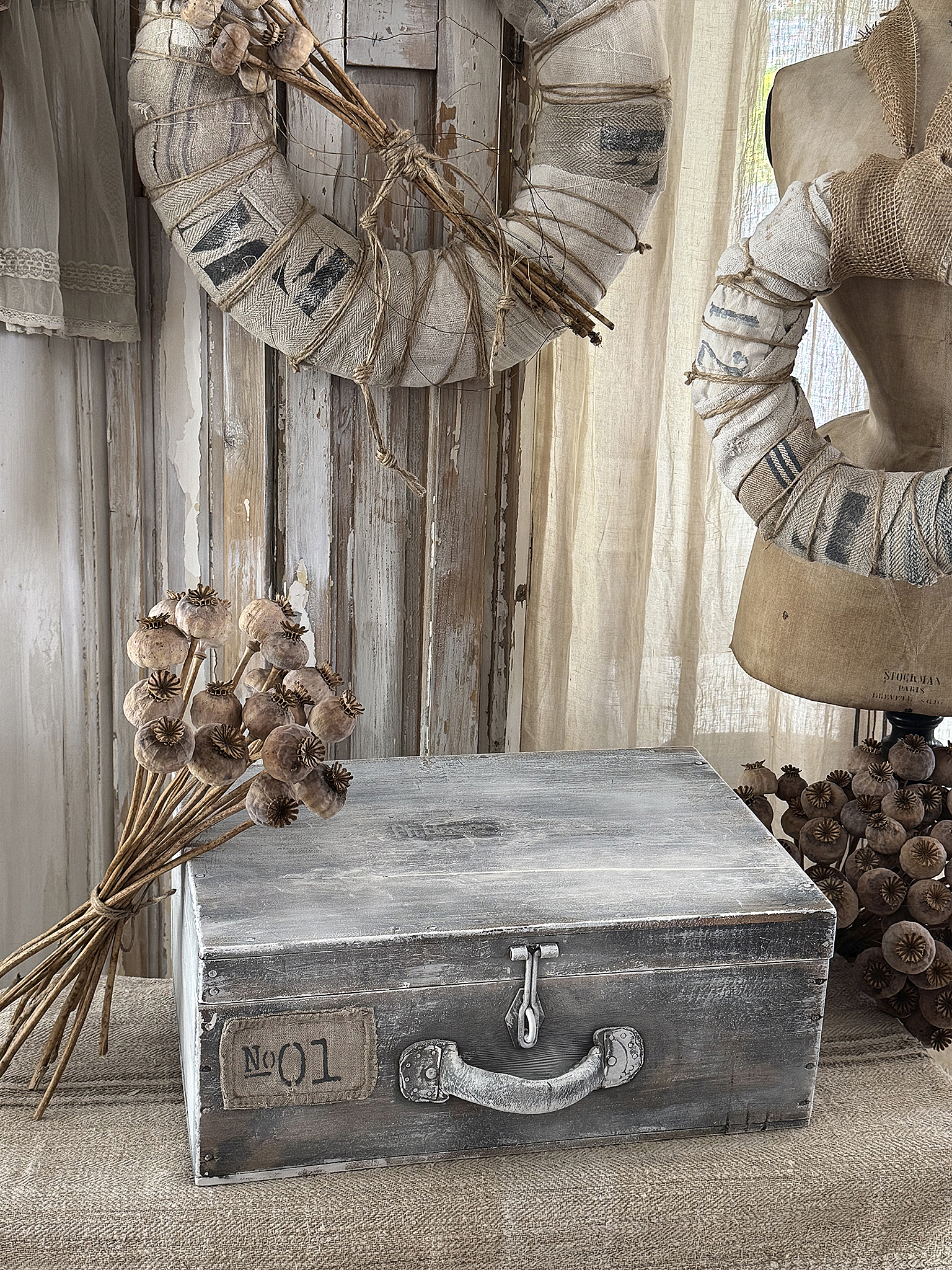 Alte Vintage-Holzkiste No.1***