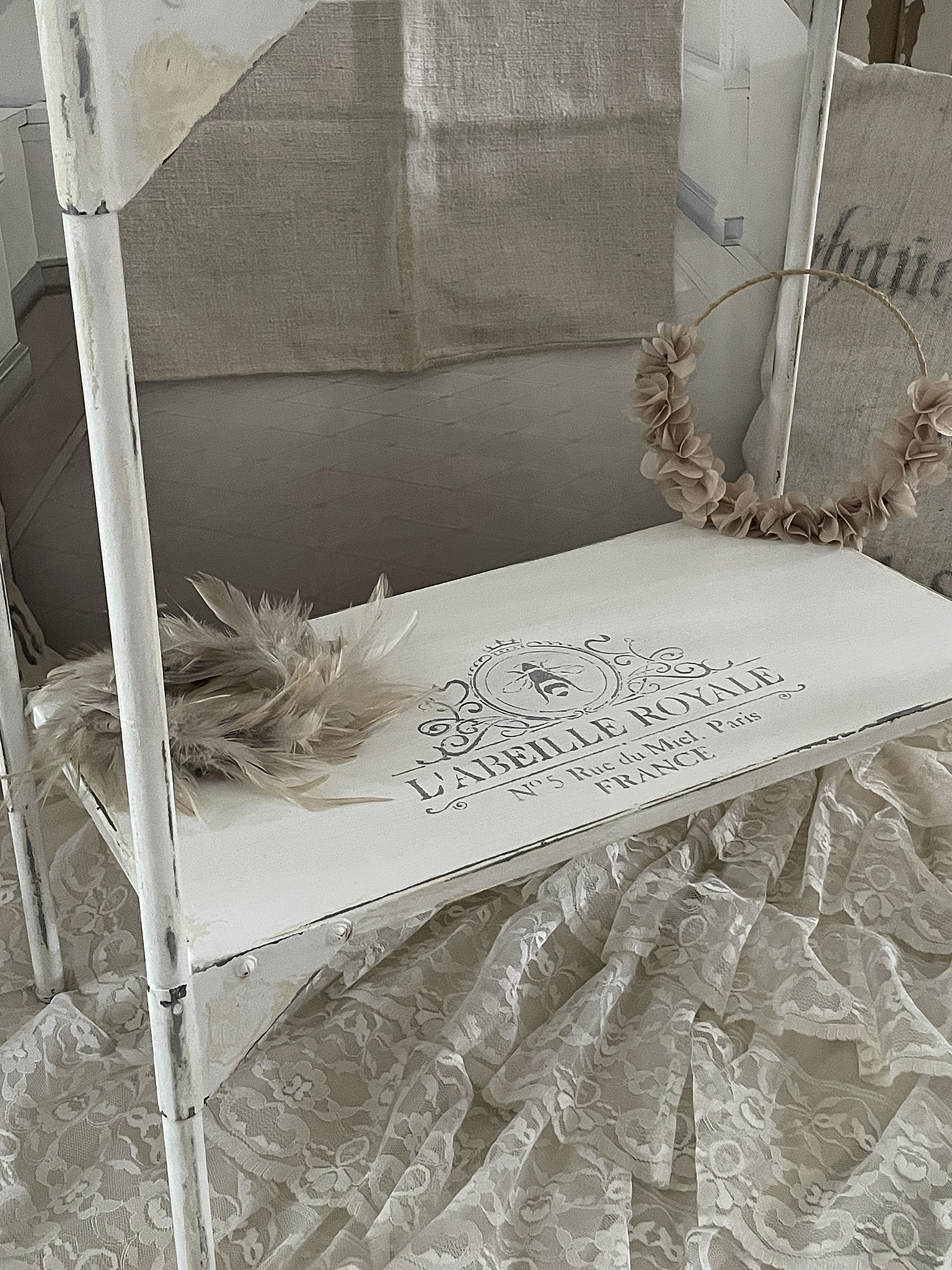 Zarter Beistelltisch Shabby-chic***