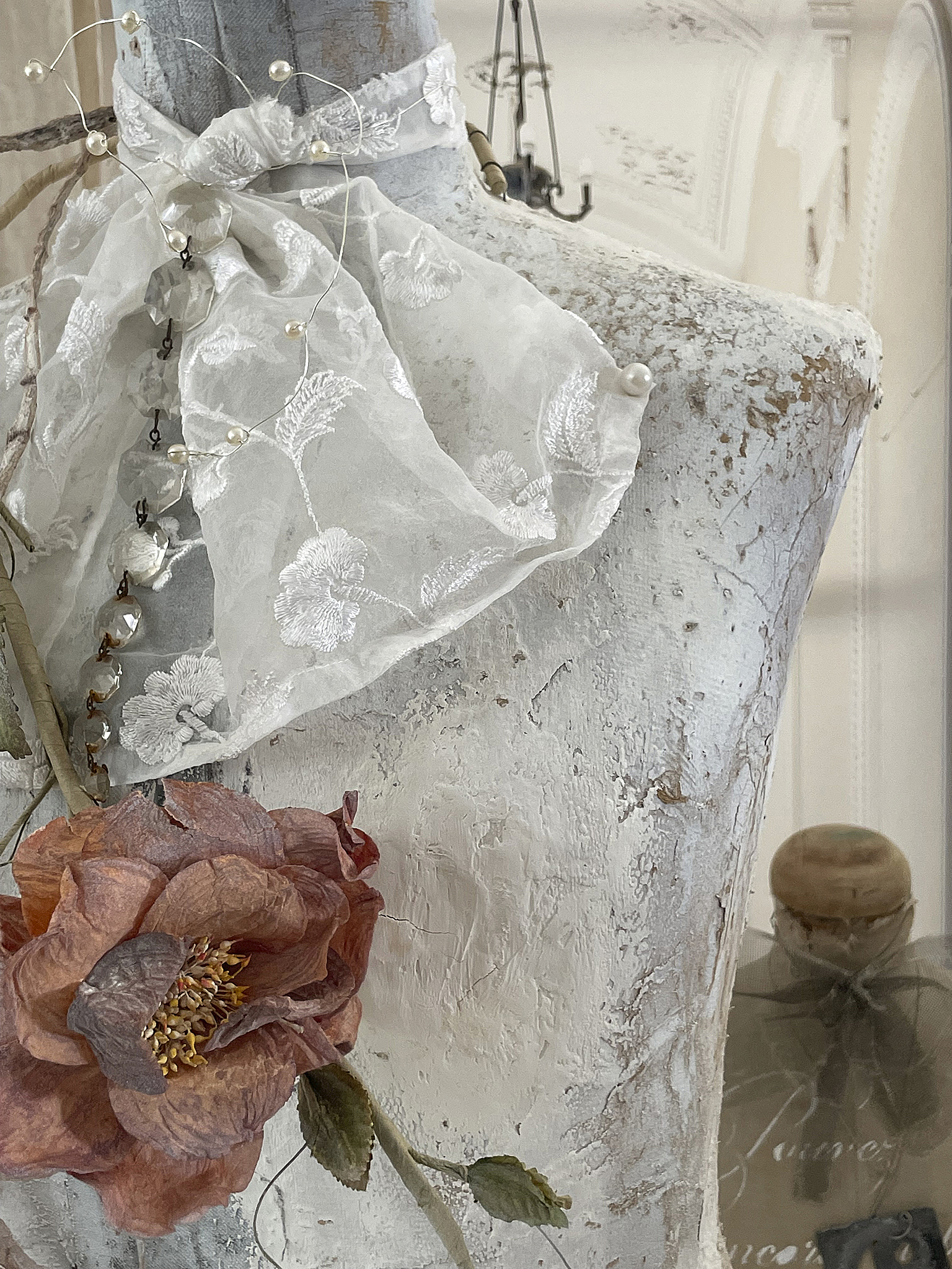 Antike Schneiderpuppe/Torso Shabby-Pur Antike Schneiderpuppe/Torso Shabby-Pur