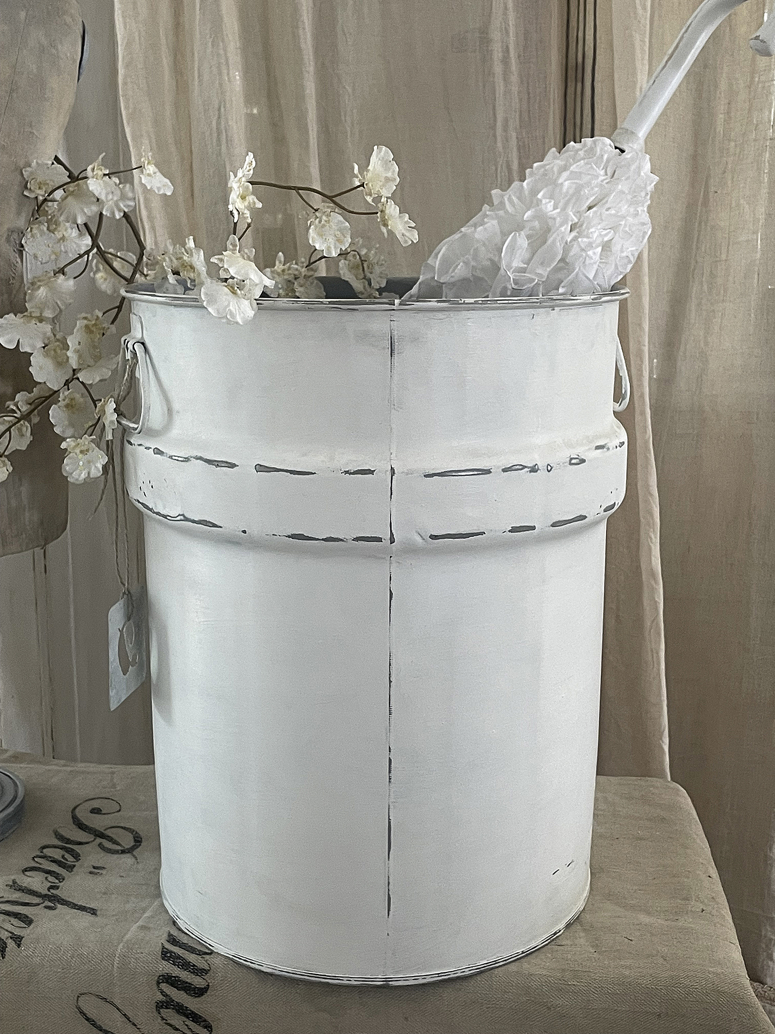 Shabby-Tonne aus Aluminium Reyuisites*** Shabby-Tonne aus Aluminium Reyuisites***