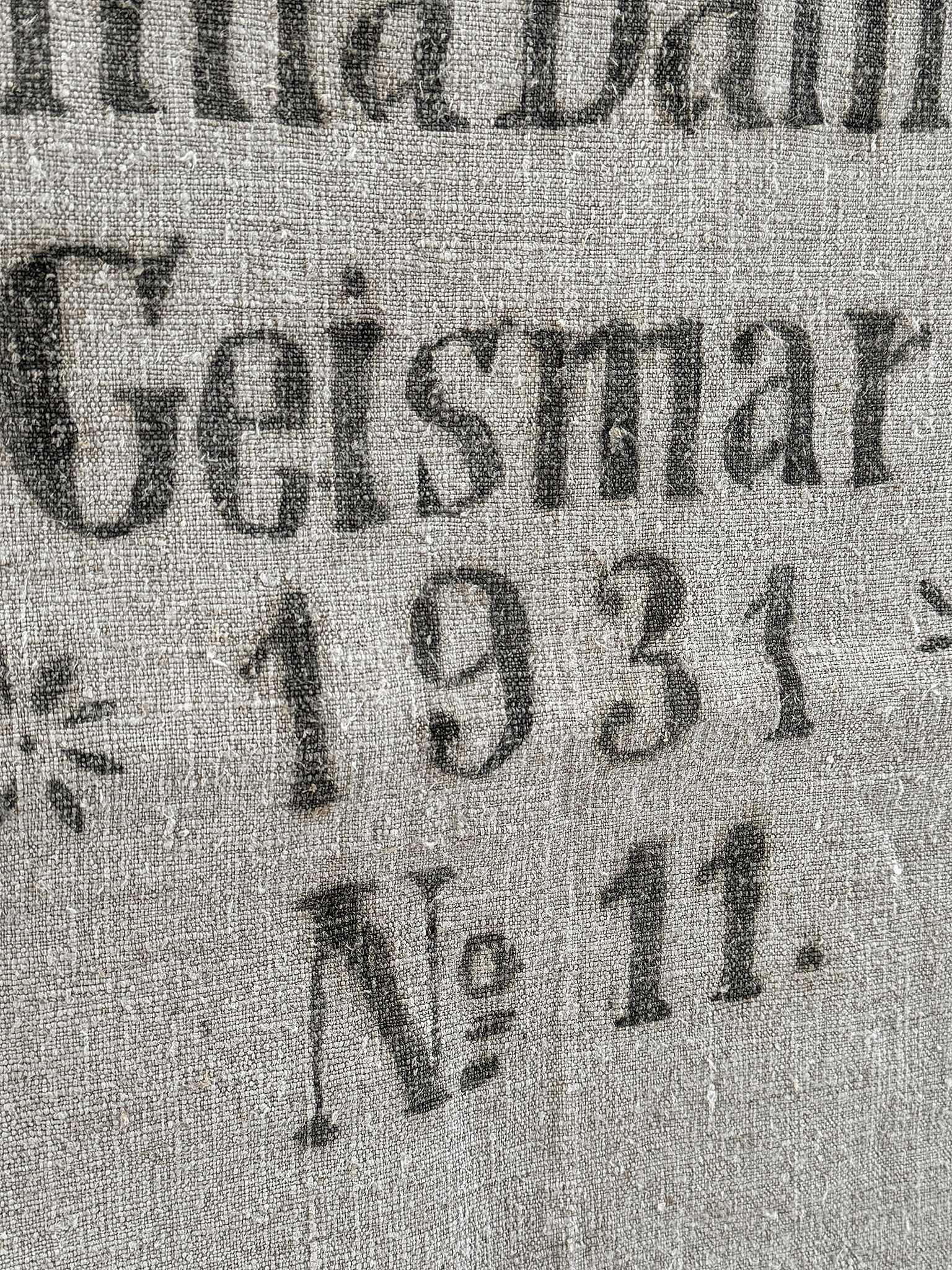 Alter Leinensack/ Mehlsack 1931*** Alter Leinensack/ Mehlsack 1931***