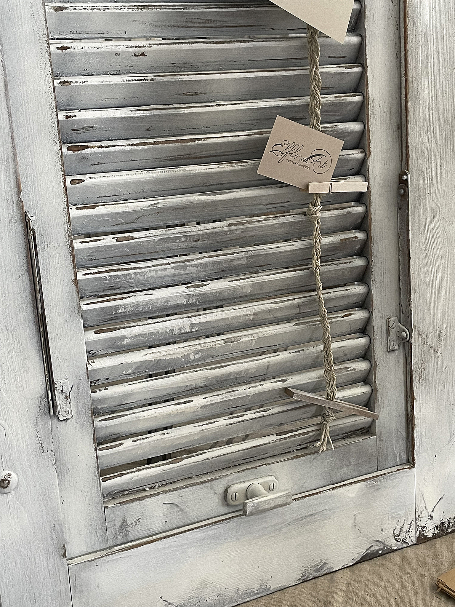 Antiker seltener Standfensterladen mit Memoboard*** Antiker seltener Standfensterladen mit Memoboard***