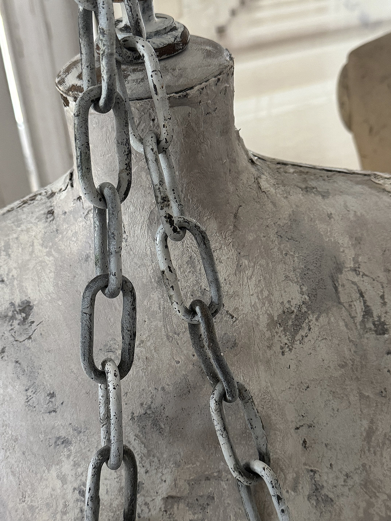 Alte Gliederkette | Vintage Eisenkette mit Haken | Originalpatina | Industrial Shabby Chic***