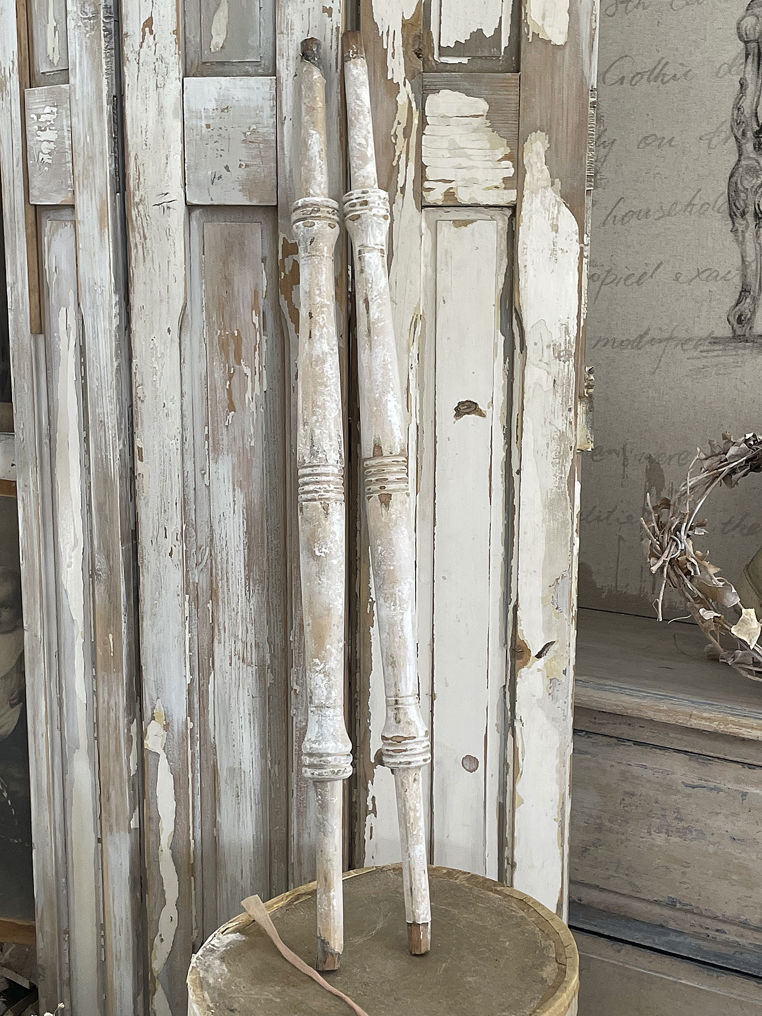 Duo alte Geländerstäbe mit Patina*** Duo alte Geländerstäbe mit Patina***