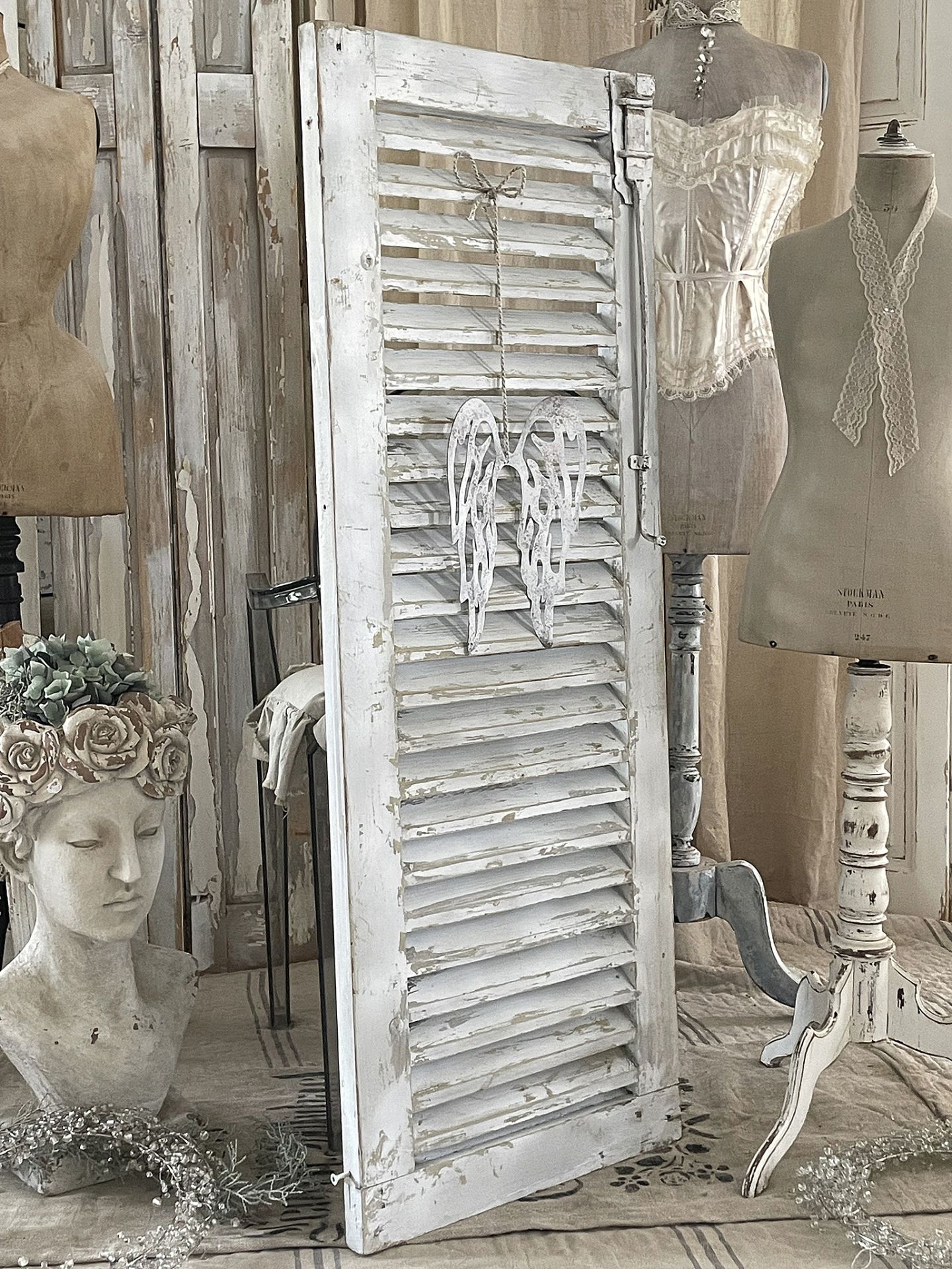Elegantes Fensterladen Deko Vintage Bilder